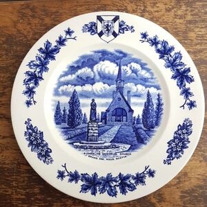 Collectors Series of Atlantic Canada 10" Nova Scotia Dinner Plate Burleigh Staff